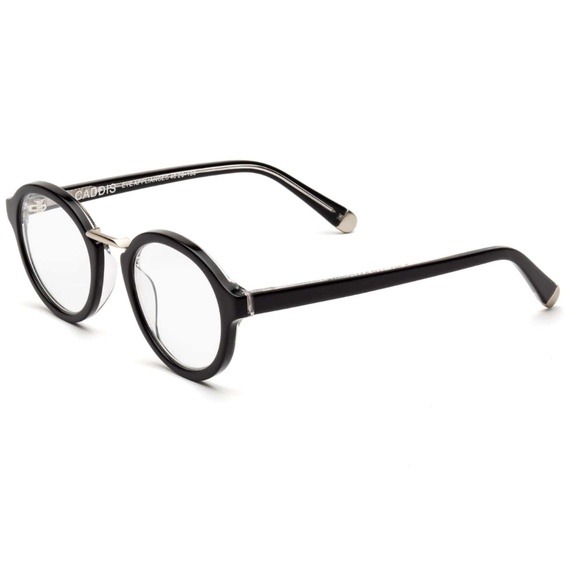 Caddis Reading Glasses Gramophone in Polished Black. 0.0x magnification - Picture 7 of 7